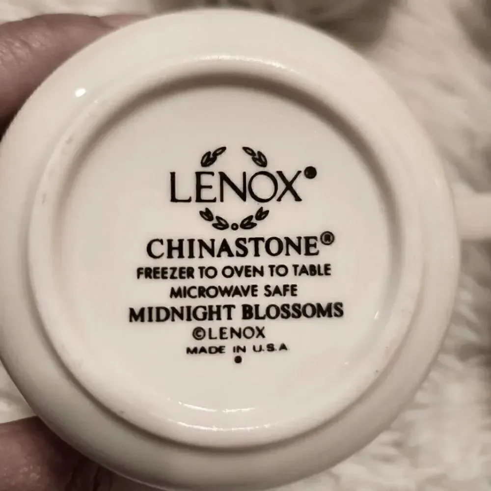 Lenox Midnight Blossom Chinastone Tea Cup Fine China 12